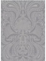Cole & Son Carta da parati Malabar - Silver on Grey