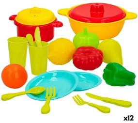 Set di Alimenti giocattolo Colorbaby Utensili e accessori per la cucina 20 Pezzi (12 Unità)