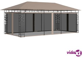 vidaXL Gazebo con Zanzariera 6x3x2,73 m Talpa 180 g/m²