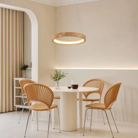Brilagi - Lampadario LED a cavo UMEA WOOD LED/30W/230V Ø 40 cm legno di Hevea