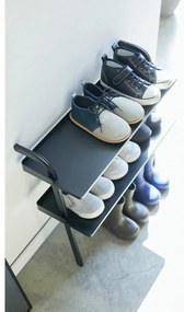 Scarpiera per bambini in metallo nero Tower - YAMAZAKI