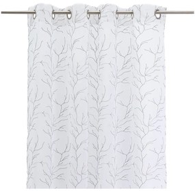 Tenda sottile bianca/grigia 140x260 cm Coral – Casa Selección