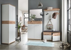 Scarpiera bianca naturale con cassetti in rovere Topix - Germania