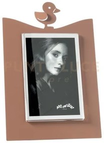 Portafoto paperella piccolo mocha mousse in ferro e polimetilmetacr...