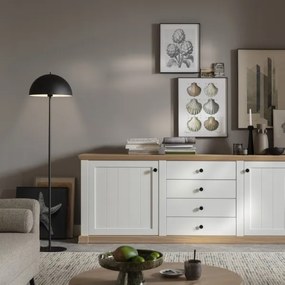 Schöner Wohnen 11727-18 - Lampada da terra ALI 1xE27/25W/230V nero