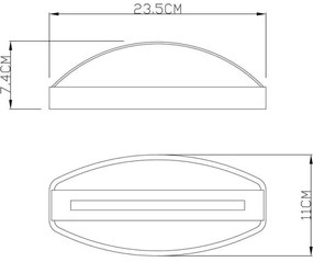 Deko-Light 731093 -Applique a LED da esterno ERIDANI 13W/230V IP44 antracite
