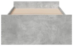 Giroletto cassetti grigio cemento 100x200 cm legno multistrato