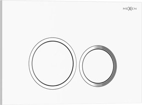 Mexen Tex 01 pulsante di scarico, bianco lucido - 6101-01