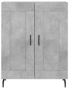 Credenza grigio cemento 69,5x34x90 cm in legno multistrato