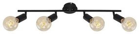 Faretto decorativo senza fonte luminosa BLACKSTEEL E27 4 luci