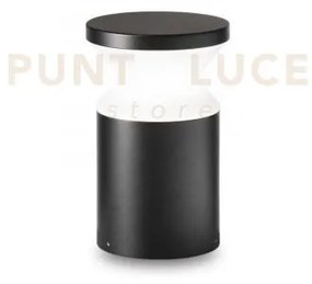 Torre paletto 1 luce attacco e27 22cm ip65 nero