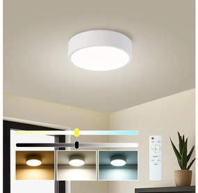 Brilagi - Apparecchio LED dimmerabile POOL LED/18W/230V 3000-6000K 20 cm bianco + telecomando