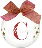 Pallina natale con nome Chiara 10 cm