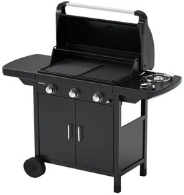 Barbecue a Gas 3 fuochi Campingaz Compact 3 EXS Griglia Piastra In Ghisa Fornell