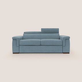 Giunone divano letto con materasso alto 18 cm e poggiatesta reclinabili in tessuto impermeabile T02