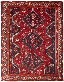 Shiraz Tappeto persiano 290 x 220 Rosso (Iran) Annodato A Mano