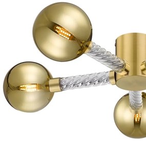 Zuma Line C0583-05C-2GHF - Lampadario a plafone MIDA 5xG9/6W/230V ottone