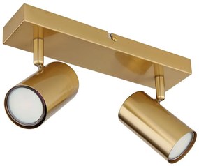 Globo 57911-2GO - Faretto ROBBY 2xGU10/35W/230V oro