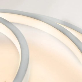 Plafoniera moderna bianca con LED e dimmer - Rondas