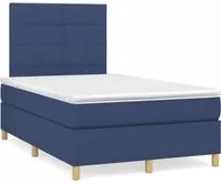 Letto a Molle con Materasso e LED Blu 120x190 cm in Tessutocod mxl 91386