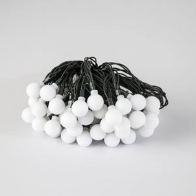 Brilagi - Catena decorativa solare a LED BUBBLE, 50 LED / 8 modalità, 7 m, IP65, bianco caldo