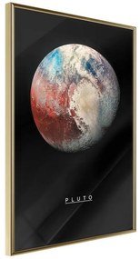 Poster  The Solar System: Pluto  Cornice Quadri Cornice d'oro, Larghezza x Altezza Home decor 40x60