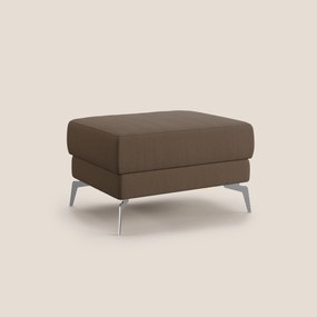 Star Pouf con piedini alti in tessuto smacchiabile T05 marrone