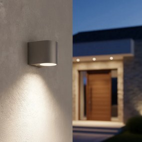 Applique da Esterno Monodirezione IP65 GU10 - Grigia Base GU10