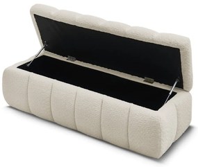 Panca beige in tessuto bouclé Mont Blanc - Bobochic Paris