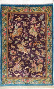 Ghom Tappeto 80 x 120 (Iran) Annodato A Mano