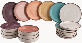 Servizio di piatti dipinto a mano Baita Modern, 6 persone, set da 18
