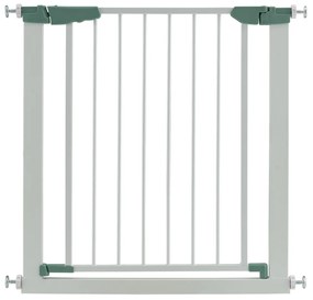 Costway Cancelletto di sicurezza per bambini con chiusura automatica, Cancelletto largo 76-82,5 cm per scale porte