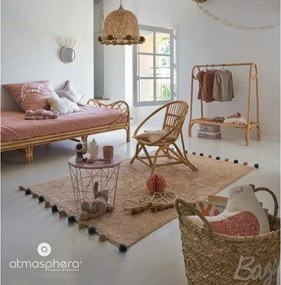 Atmosphera - Specchio da parete per bambini RABBIT 37x24 cm in bambù