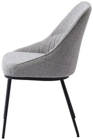 Sedie da pranzo grigie in set di 2 Meridian - Unique Furniture