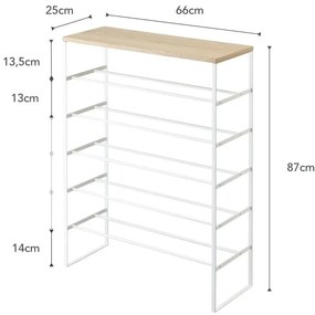 Scarpiera alta bianca Tower - YAMAZAKI