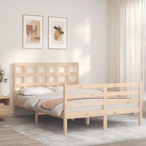 Giroletto con testiera 140x190 cm in legno massello