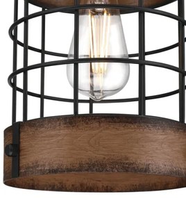 Westinghouse 61179 - Lampadario a sospensione con filo LANGSTON 1xE27/60W/230V barnwood