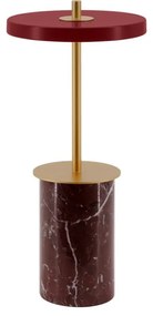 Lampada da tavolo dimmerabile a LED in marmo rosso con paralume in metallo (altezza 25,5 cm) Asteria Move Mini - UMAGE