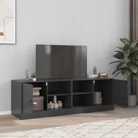 Mobili TV 2 pz Neri 67x39x44 cm in Acciaio 841692