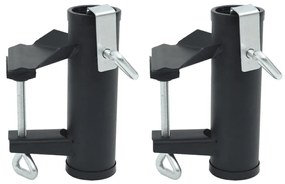 Morsetti Per Ombrelloni Da Balcone 2 Pz 25-38 Mm İn Acciaio /
