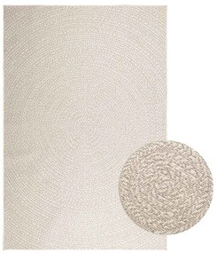 Tappeto Zızur Crema 160x230 Cm Aspetto Iuta Interni Ed Esterni /
