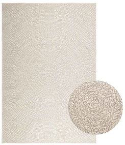 Tappeto Zızur Crema 160x230 Cm Aspetto Iuta Interni Ed Esterni /