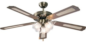 Ventilatore da soffitto Reunion marrone, D. 132 cm INSPIRE