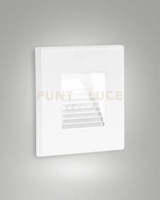Sway segnapasso quadrato led 3w 3000k 215lm bianco ip65