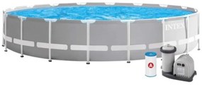 Intex - 26732 piscina con telaio prisma frame cm 549x122 con pompa filtro scaletta telo base e copertura