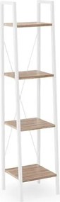 Scaffale Narvik REG1 in bianco - L34 x L32 x H148 cm