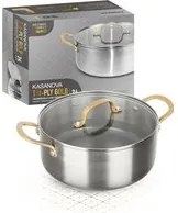 Casseruola 24 cm triplo strato Tri Ply - Gold con coperchio