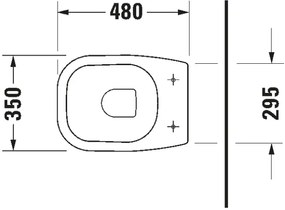 Duravit 21080900002 - WC a pavimento D-CODE in ceramica/bianco lucido