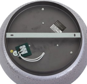 Plafoniera Art Déco color canna di fucile con vetro fumé e LED dimmerabile a 3 fasi - THIMBLE