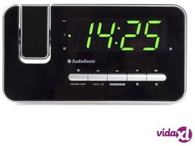 AudioSonic Radiosveglia Digitale 2 in 1 Nera
